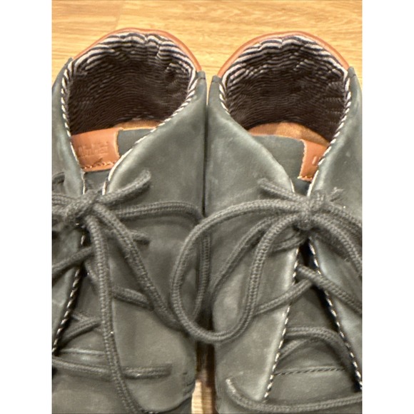 OluKai Papaku 'Ili mens Black Leather Chukka Boots Size 13 , EU 46, Classic, EUC - Picture 4 of 13